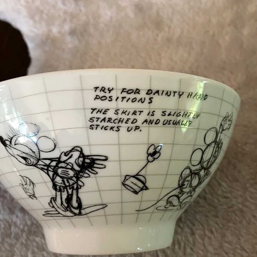 Disney Minnie Mouse set of 4 sketchbook bowls